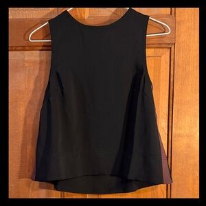 Madewell Black Tank Top with Maroon Side Panels